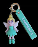 3D PVC Figure Keychain - Peter Pan - Tinker Bell Chibi Standing