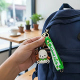 3D PVC Figure Keychain - Sanrio - Pochacco Frog Costume