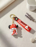 3D PVC Figure Keychain - Pochacco De Hello Kitty - Pochacco KFG Hat With Drink