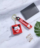 3D PVC Figure Keychain - Pochacco De Hello Kitty - Pochacco Holding Fu Character