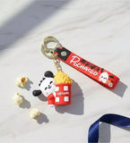 3D PVC Figure Keychain - Pochacco De Hello Kitty - Pochacco Peeking Popcorn Bucket