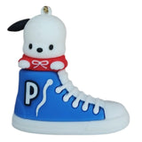 3D PVC Figure Keychain - Sanrio - Pochacco On Blue High-top