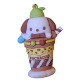 3D PVC Figure Keychain - Sanrio - Pochacco Boba Tea