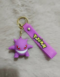 3D PVC Figure Keychain - Pokemon Gengar - Chibi Gengar Smiling