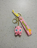 3D PVC Figure Keychain - Pokemon Jigglypuff - Jigglypuff Standing
