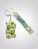 3D PVC Figure Keychain - Pokemon Pikachu - Stacked Chibi Pikachu