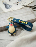 3D PVC Figure Keychain - Pokemon Snorlax - Snorlax Yawning