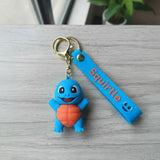3D PVC Figure Keychain - Pokemon Squirtle - Squirtle Happy Standing