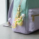 3D PVC Figure Keychain - Sanrio - Pompompurin Holding Cat Lollipop