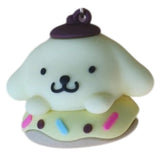 3D PVC Figure Keychain - Pompompurin De Hello Kitty - Pompompurin Donut