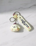 3D PVC Figure Keychain - Pompompurin De Hello Kitty - Pompompurin Donut