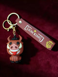 3D PVC Figure Keychain - Rey Leon - Pumbaa Eating Bug