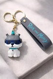 3D PVC Figure Keychain - Rick And Morty - Snuffles In Helmet