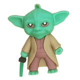 3D PVC Figure Keychain - Star Wars - Chibi Yoda With Lightsaber