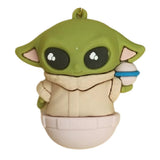 3D PVC Figure Keychain - Star Wars - Grogu Holding Control Knob