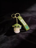 3D PVC Figure Keychain - Star Wars - Grogu Holding Control Knob