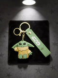 3D PVC Figure Keychain - Star Wars - Grogu Sitting Hand To Ear