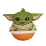 3D PVC Figure Keychain - Star Wars - Grogu In Pram