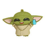 3D PVC Figure Keychain - Star Wars - Grogu Holding Blue Cookie