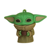 3D PVC Figure Keychain - Star Wars - Grogu Sipping Soup