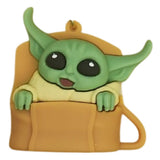 3D PVC Figure Keychain - Star Wars - Grogu In Pram Variant 2
