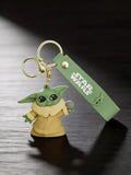 3D PVC Figure Keychain - Star Wars - Grogu Holding Control Knob Variant 2