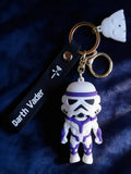 3D PVC Figure Keychain - Star Wars - Chibi Purple Stormtrooper