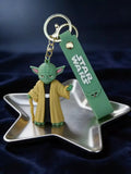 3D PVC Figure Keychain - Star Wars - Chibi Yoda Holding Staff
