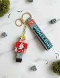 3D PVC Figure Keychain - Technoblade De Minecraft - Technoblade Crowned Robe