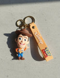 3D PVC Figure Keychain - Toy Story - Woody Chibi Waving