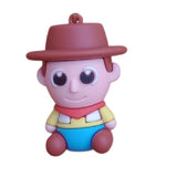 3D PVC Figure Keychain - Toy Story - Chibi Woody Sitting Variant 2