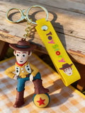 3D PVC Figure Keychain - Toy Story - Woody On Luxo Ball