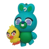 3D PVC Figure Keychain - Toy Story - Bunny And Ducky