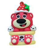 3D PVC Figure Keychain - Toy Story - Lotso Strawberry Hat Cake