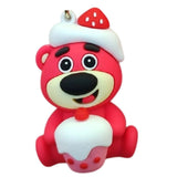 3D PVC Figure Keychain - Toy Story - Lotso Strawberry Cupcake