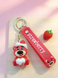 3D PVC Figure Keychain - Toy Story - Lotso Strawberry Cupcake