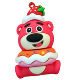3D PVC Figure Keychain - Toy Story - Lotso Strawberry Cake