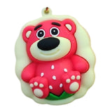3D PVC Figure Keychain - Toy Story - Lotso Strawberry