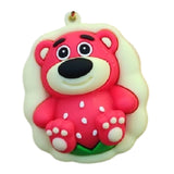 3D PVC Figure Keychain - Toy Story - Lotso Strawberry