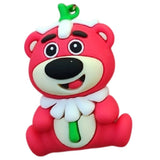 3D PVC Figure Keychain - Toy Story - Lotso Strawberry Sitting