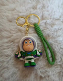 3D PVC Figure Keychain - Toy Story - Buzz Lightyear Open Helmet