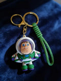 3D PVC Figure Keychain - Toy Story - Buzz Lightyear Open Helmet