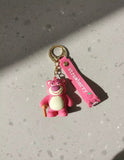 3D PVC Figure Keychain - Toy Story - Lotso With Cane