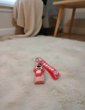 3D PVC Figure Keychain - Toy Story - Lotso Standing Strawberry Base