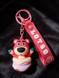 3D PVC Figure Keychain - Toy Story - Lotso Cupcake Holding Strawberries