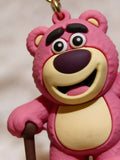 3D PVC Figure Keychain - Toy Story - Lotso With Cane Variant 2