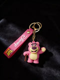 3D PVC Figure Keychain - Toy Story - Lotso With Cane Variant 2