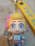 3D PVC Figure Keychain - Toy Story - Bo Peep Holding Crook