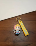 3D PVC Figure Keychain - Toy Story - Bo Peep Holding Crook