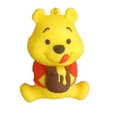 3D PVC Figure Keychain - Winnie the Pooh - Pooh Licking Honey Pot